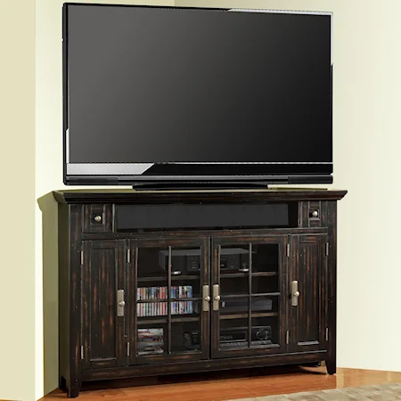 62" Corner TV Console with 4 Doors